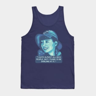 Dorothy Parker Portrait and Quote Tank Top